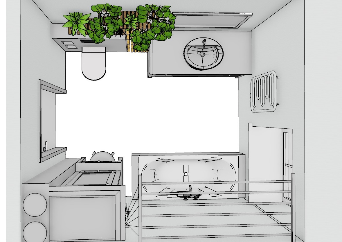 Oferta Łazienka z oknem piętro układ 2 b