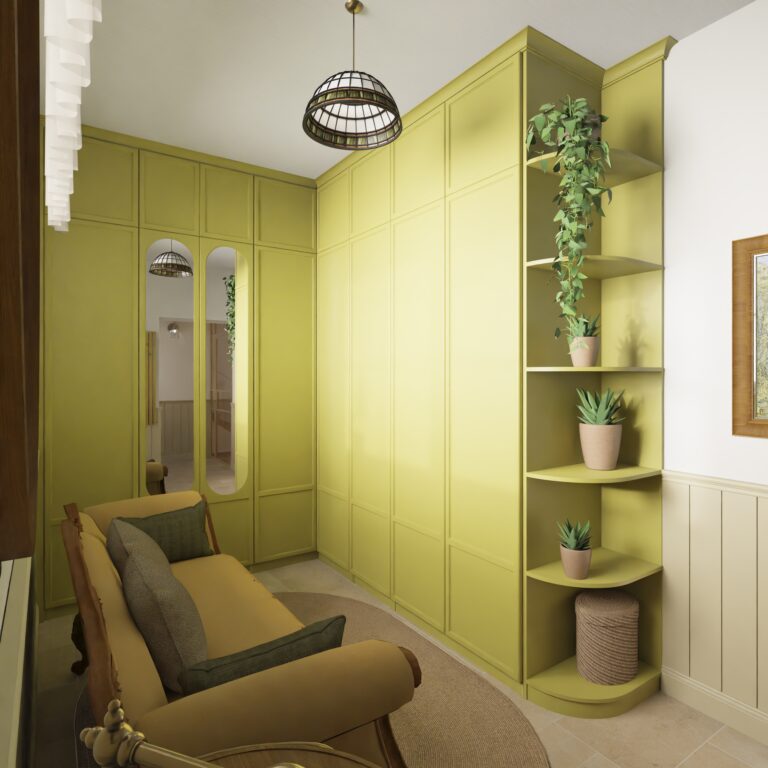 przedpokoj pistacjowy